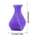 Vasetto magnetico stampato in 3D per frigorifero, piccolo vaso di fiori decorativo per casa. - G-Viola
