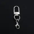 Mousqueton et boucle de porte-clés en alliage argenté pour sacs breloques accessoires DIY - 50x12mm / Argent