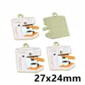 Cute coffee machine alloy charm DIY jewelry accessory enamel pendant 27x24mm crafting supply - AL1-02 Coffee Machine / 2.0g