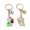 Soccer keychain metal pendant World Cup football bag charm accessory DIY keyring gift - Football-6