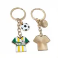 Soccer keychain alloy pendant featuring enamel jersey and football charms for DIY bags. - Soccer - 11
