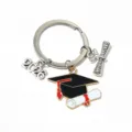 Graduation keychain 2026 key ring bachelor cap diploma metal pendant gift DIY accessory bag charm - Bachelor Cap Pendant (SG-E3-64-P3-54) / 1 Piece (23x27mm)