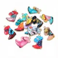 Rétro alliage western cow-boy botte et chapeau pendentifs pour DIY bijoux porte-clés sac à dos. - Mélange Aléatoire