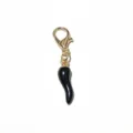 Alloy black chili pepper pendant jewelry charm with golden lobster clasp for DIY crafting 14x5.5mm - Blue Chili Pendant / 1.5g / Blue