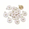Pendentif coquillage cœur en alliage blanc pendentif bijou DIY accessoire variante. - Style Conque (AL3-81) / 18x14mm