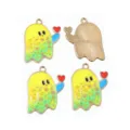 Cute enamel ghost pendants alloy charms for DIY bracelets earrings necklaces making accessories - AL3-22 / 25x20mm (2g)