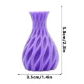 3D printed magnetic vase fridge magnet, creative colorful flower pot, small home decor item. - G-Purple