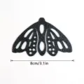 Marque-page papillon noir metal decoupe repere de lecture cadeau amant de livre taille 8cm - Style 3D002