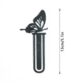 Schwarzer Schmetterling Reagenzglas Metall Lesezeichen stilvolles Geschenk 13cm - 3D006 Stil