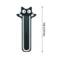 3D-gedrucktes schwarzes Katzen-Lesezeichen, niedliches Tier-Design, perfektes Geschenk. - 3D010 Stil