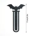 Schwarzes Fledermaus Metall Lesezeichen, Gothik ausgehöhltes Lesezeichen für Buchliebhaber - 3D025 Stil