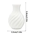 Vase aimanté créatif imprimé en 3D pour réfrigérateur, petit pot de fleur blanc. - Blanc-Lettre B