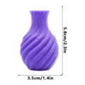 3D εκτυπωμένο μωβ μαγνητικό βάζο ψυγείου δημιουργική μίνι γλάστρα λουλουδιών 5.8cm - G-Purple