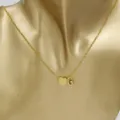Gold stainless steel heart and letter G pendant necklace fashion jewelry accessories - Heart Letter G / Gold