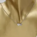 Stainless steel heart letter N pendant necklace for couples, fashionable jewelry accessory. - Heart Letter N / Steel