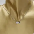 Stainless Steel Heart Letter Q Pendant Necklace Golden Peach Heart Fashion Couple Jewelry - Heart Letter Q / Steel