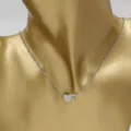 Stainless steel heart and letter T pendant necklace, elegant fashion jewelry for women daily wear. - Heart T / Steel