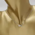 Stainless steel heart and letter U pendant necklace fashion couple jewelry daily accessory - Heart Letter U / Steel
