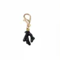 Alloy oil dropping imitation coral pendant with lobster clasp DIY jewelry accessory - Black
