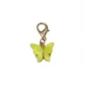 Yellow acrylic butterfly charm with gold lobster clasp DIY jewelry accessory pendant part 1pc - Butterfly Pendant (SG-AF7-31) / 30x15mm / Yellow