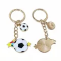 Soccer keychain football enamel metal alloy charm keyring bag pendant sports souvenir gift item - Soccer - 8