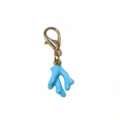 Alloy blue coral pendant with lobster clasp DIY jewelry accessory charm component - Light Blue