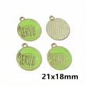 Legierung Oeltropfen Tennis Serve Anhaenger DIY Schmuck Accessoires Schluesselbund Tasche 21x18mm - AL2-216 Tennis Stil