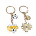 Soccer beer mug alloy keychain charm with 25mm ring for bags DIY jewelry accessories - Football-14