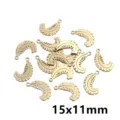 Stainless Steel Feather Pendants Gold Metal Leaf Charms for DIY Necklace Jewelry Making - Feather Pendant F4-47 / 0.5g (15x11mm) / Gold