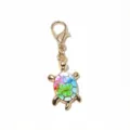 Ciondolo tartaruga smaltato in lega con moschettone per accessori di gioielli fai da te. - Ciondolo Tartaruga (F6-32)