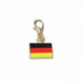 German flag metal charm pendant with lobster clasp DIY jewelry accessory for craft making - Germany Flag