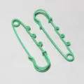 Multi-loop colorful spray-painted safety pins for plush doll pendants DIY accessories 61x17mm - AJ4-40