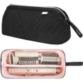 Vista dettagliata della disposizione interna della borsa da viaggio per strumenti per capelli. - 35x15x15cm / Nero