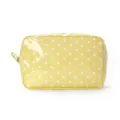 Yellow polka dot cosmetic bag waterproof makeup organizer travel pouch portable toiletries case - Yellow Polka Dots
