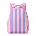 Sac à dos enfant rayé rose et violet, cartable scolaire léger décontracté variante. - Rayures Rose et Violet
