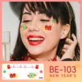 Chinese new year temporary face tattoos festive party makeup stickers decal cute red packets - BE-103 New Year Face Sticker