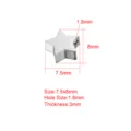 Stainless steel star shape bead pendant DIY jewelry making accessory size 7.5x8mm hole 1.8mm - Star Style 2