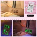 Kids luminous unicorn temporary tattoo stickers, cute cartoon glowing body art for kids. - Ei-211