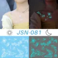Luminous butterfly waterproof temporary tattoo sticker fashion body art skin decoration - JSN-081 Glow Tattoo Sticker