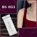 Halloween blood vessel temporary tattoo sticker lightning scar makeup accessory variant - Blood Vessel Lightning Tattoo Sticker (BS-054) / 240x105mm