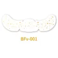 Gold foil freckle face sticker temporary festival makeup body art variant BFv-001 style - Butterfly Polka Dot Style (BFv-001)