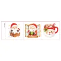 Pegatinas de tatuajes temporales de Navidad dibujos animados impermeables lindo Papa Noel ninos. - DTm-3001 (Pegatina de Tatuaje Rasgable de Navidad) / 158*48mm