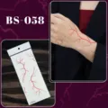 Halloween red blood vessel temporary tattoo sticker waterproof scar sticker for party makeup - Blood Vessel Lightning Tattoo Sticker (BS-058) / 240x105mm
