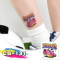 Soccer graffiti glitter temporary tattoo sticker for kids party sports events waterproof body art. - CG-131 Football Tattoo Sticker