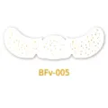 Gold freckle face sticker temporary tattoo for music festival party makeup variant - Butterfly Dotted Style (BFv-005)