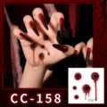 Halloween impermeable terror cicatriz cara pegatina de tatuaje herida falsa de fiesta - CC-158 Cicatriz de Halloween