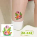 Glitter kids dinosaur temporary tattoo stickers waterproof cute animal party body art decor - CG-086 Glitter Dinosaur Tattoo Sticker / 60*60mm