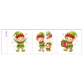 Christmas elf cartoon temporary waterproof tattoo stickers for kids party decorations SKU - DTm-3005 (Christmas Tearable Tattoo Sticker)