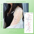 Halloween blood vessels tattoo sticker waterproof simulation scar body art stickers BS-043 - Blood Vessel Lightning Tattoo Sticker (BS-043) / 240x105mm