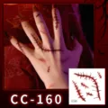 Halloween temporary tattoo stickers horror scar face body waterproof party makeup supplies - CC-160 Halloween Scar